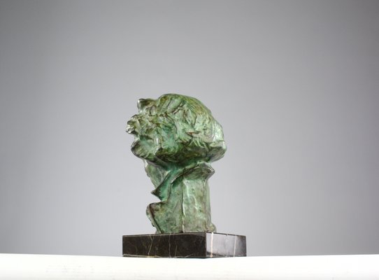 Art Deco Bronze & Marble Beethoven Bust by Pierre Le Faguays X Max Le Verrier, 1920s-KEM-2018177