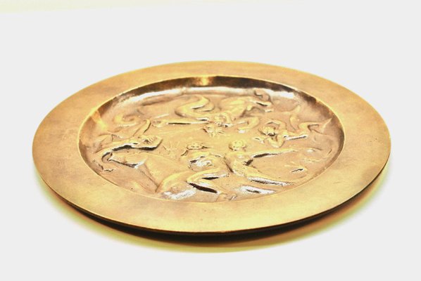 Art Deco Bronze Plate from GAB Sweden-HYQ-1231719