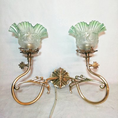 Art Deco Bronze Sconce, 1930s-RGF-787661