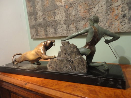 Art Deco Bronze Sculpture by Brault, 1920s-VIB-694781