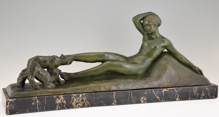 Art Deco Bronze Sculpture by Georges Gori for La Pointe Editeur, 1930s-KTN-584182