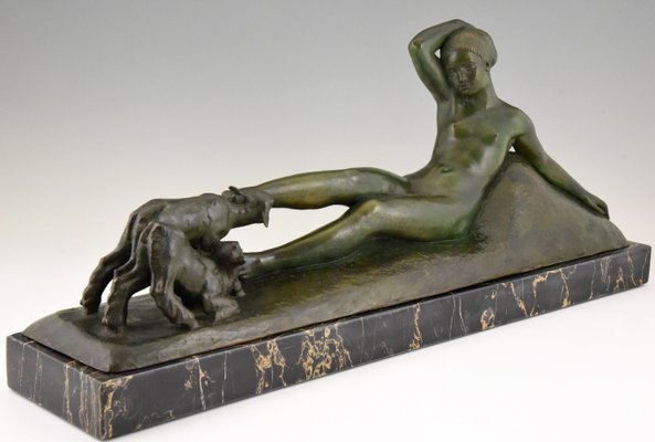 Art Deco Bronze Sculpture by Georges Gori for La Pointe Editeur, 1930s-KTN-584182