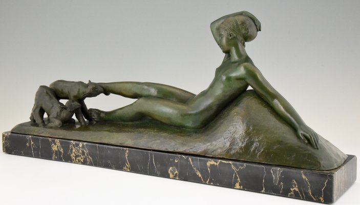 Art Deco Bronze Sculpture by Georges Gori for La Pointe Editeur, 1930s-KTN-584182