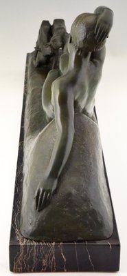 Art Deco Bronze Sculpture by Georges Gori for La Pointe Editeur, 1930s-KTN-584182