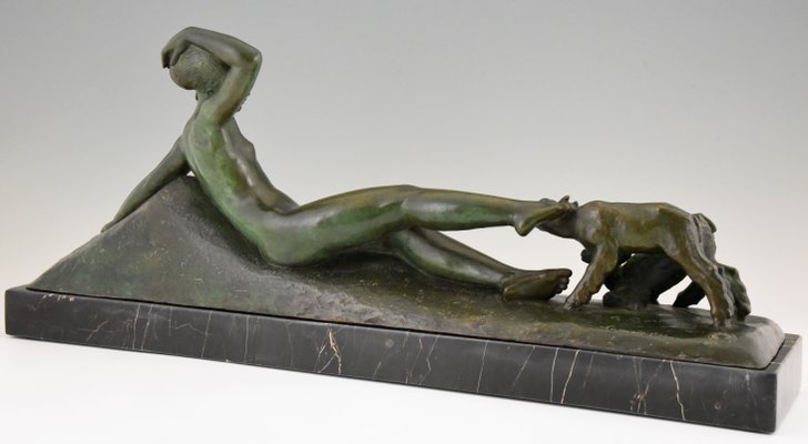 Art Deco Bronze Sculpture by Georges Gori for La Pointe Editeur, 1930s-KTN-584182