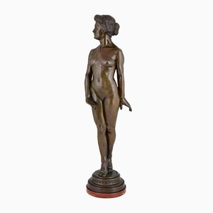 Art Deco Bronze Sculpture of a Standing Nude by Wilhelm Oskar Prack, 1930s-KTN-621979