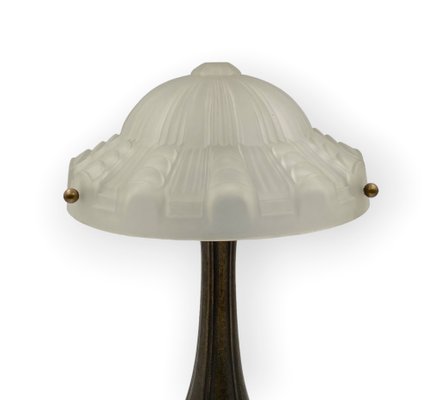 Art Deco Bronze Table Lamp, France, 1930s-TXN-1748670