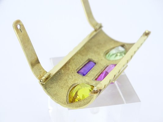 Art Deco Brooch in Gold 18 Kt, France, 1970s-NUC-1735912