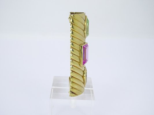 Art Deco Brooch in Gold 18 Kt, France, 1970s-NUC-1735912