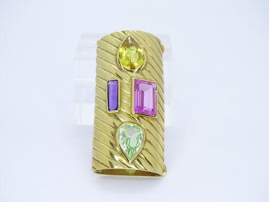 Art Deco Brooch in Gold 18 Kt, France, 1970s-NUC-1735912