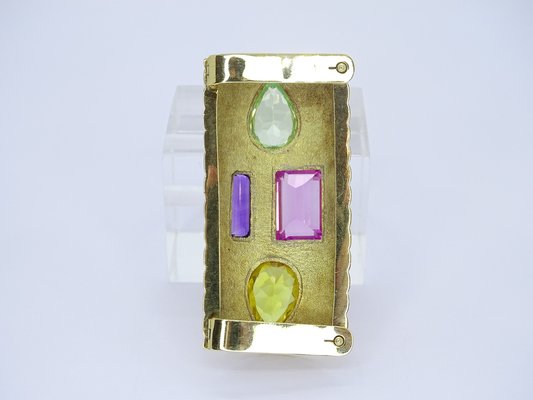 Art Deco Brooch in Gold 18 Kt, France, 1970s-NUC-1735912