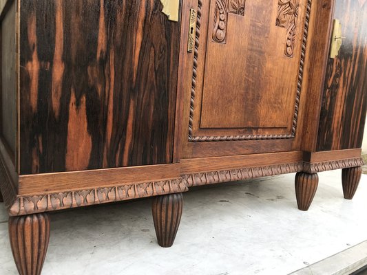 Art Deco Buffet-Chest of Drawers with a Marble Top, 1920s-WQQ-1395983