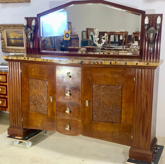 Art Deco Buffet in Cashew from Eugene Rinck, 1920