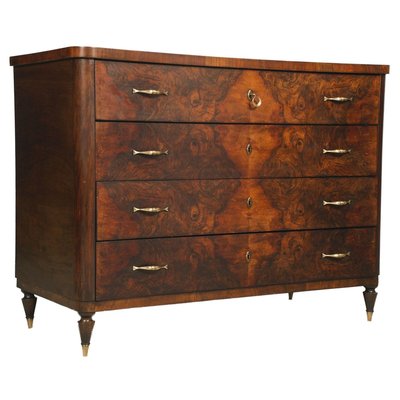 Art Deco Burl Walnut Commode from Gaetano Borsani, 1920s-NJV-715422