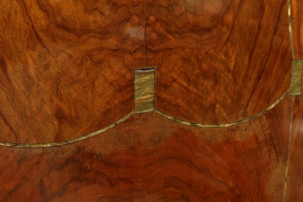 Art Deco Burl Walnut Mirror Cabinet, 1930s-RVK-2024735