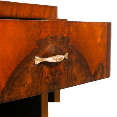 Art Deco Burl Walnut Nightstand from Gaetano Borsani, 1920s-NJV-708537