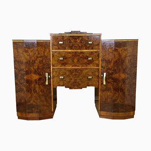 Art Deco Burr Walnut Buffet, Austria, 1925-TQA-1322250