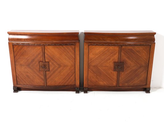 Art Deco Cabinets by Napoleon Le Grand for T Modelhuis N. Legrand, 1920s, Set of 2-MY-1815985