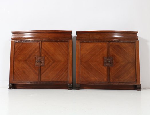 Art Deco Cabinets by Napoleon Le Grand for T Modelhuis N. Legrand, 1920s, Set of 2-MY-1815985