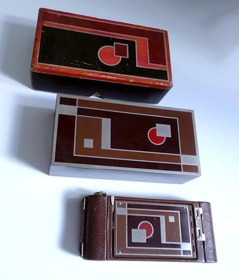 Art Deco Camera Set from Kodak, 1930s, Set of 3-GUT-2033628