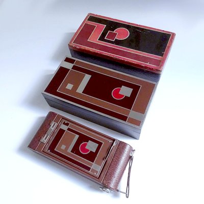 Art Deco Camera Set from Kodak, 1930s, Set of 3-GUT-2033628