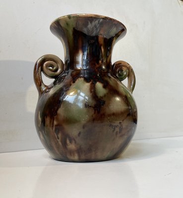 Art Deco Camouflage Glaze Ceramic Vase by Michael Andersen & Son., 1920s-LCR-1794890