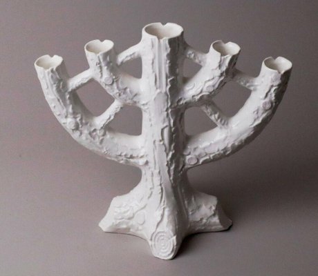 Art Deco Candleholder in Ceramic with Albero Branches by Max Roesler-ESB-1376630