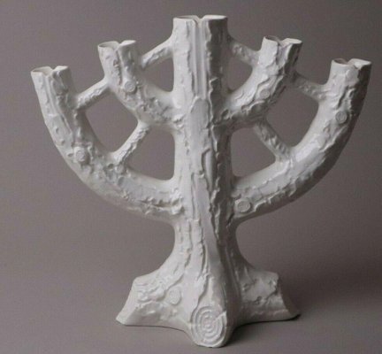 Art Deco Candleholder in Ceramic with Albero Branches by Max Roesler-ESB-1376630