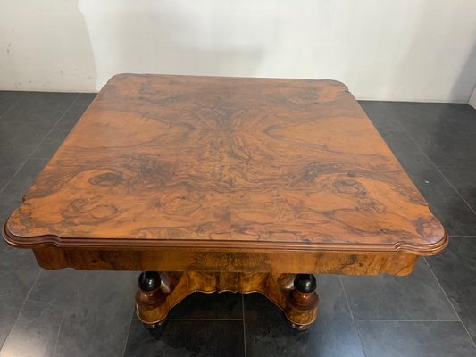 Art Deco Carved Burr Dining Table, 1930s-IJR-861424