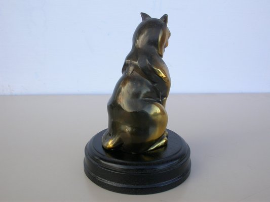 Art Deco Cat Sculpture by Franjou, 1920s-CNH-1802254