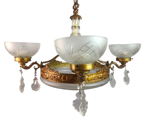 Art Deco Ceiling Lamp, 1930s-ZVO-1447254