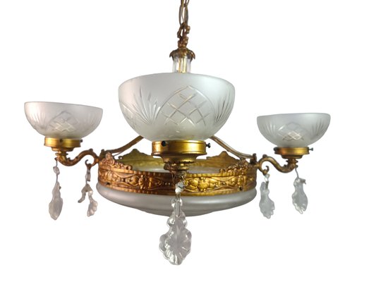 Art Deco Ceiling Lamp, 1930s-ZVO-1447254