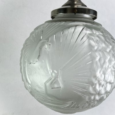 Art Deco Ceiling Lamp attributed to Muller Freres Luneville France, 1930s-JUZ-1723472