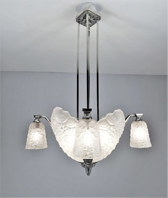 Art Deco Ceiling Lamp by André Nuet & Charles Schneider-FPY-1151145