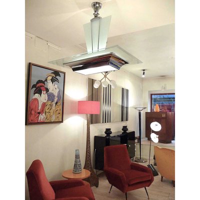 Art Deco Ceiling Lamp by Jean Damon-YGE-1273574