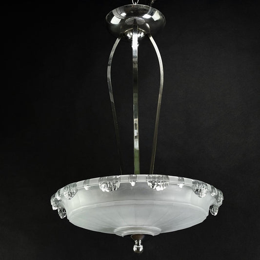 Art Deco Ceiling Lamp from Ezan, 1920s