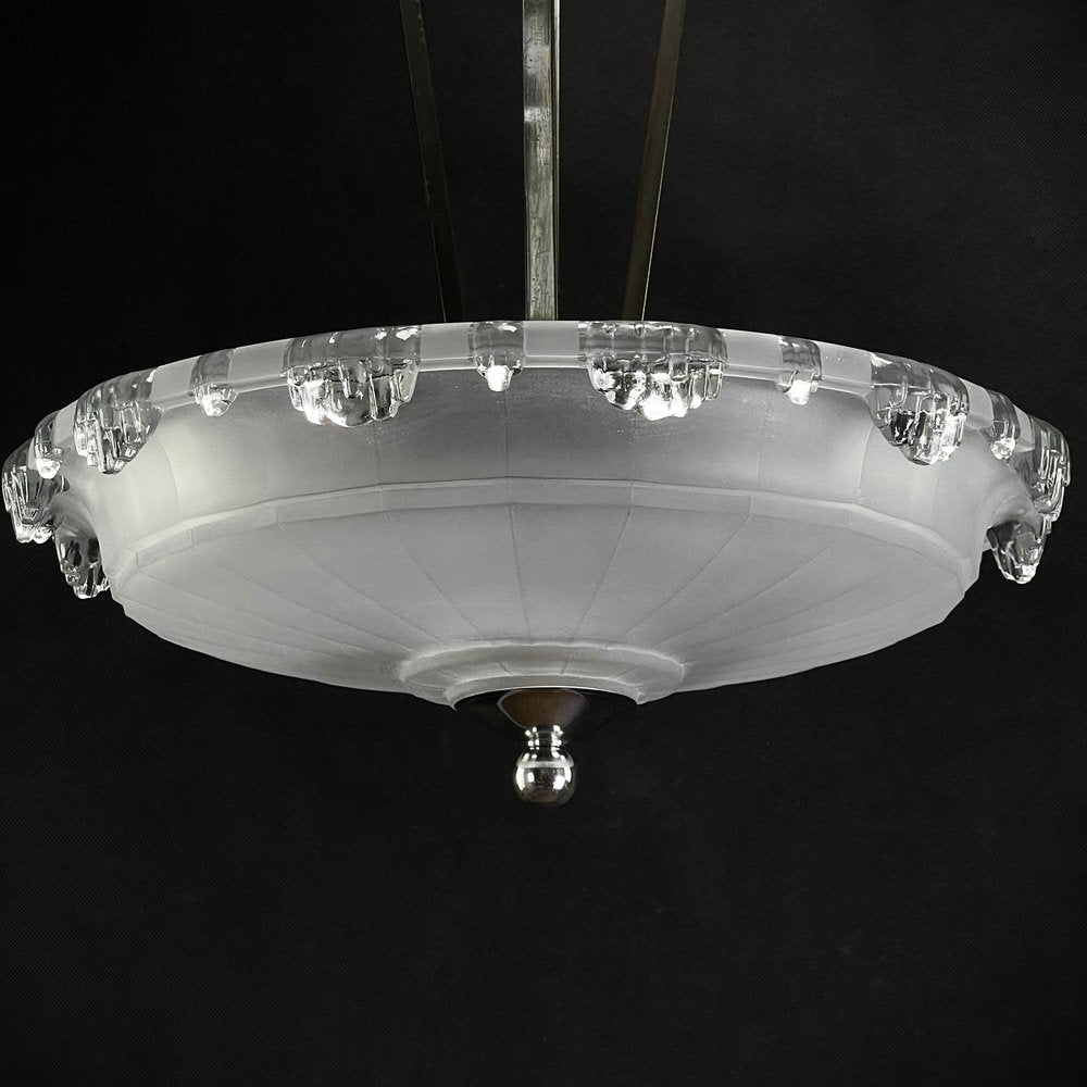 Art Deco Ceiling Lamp from Ezan, 1920s