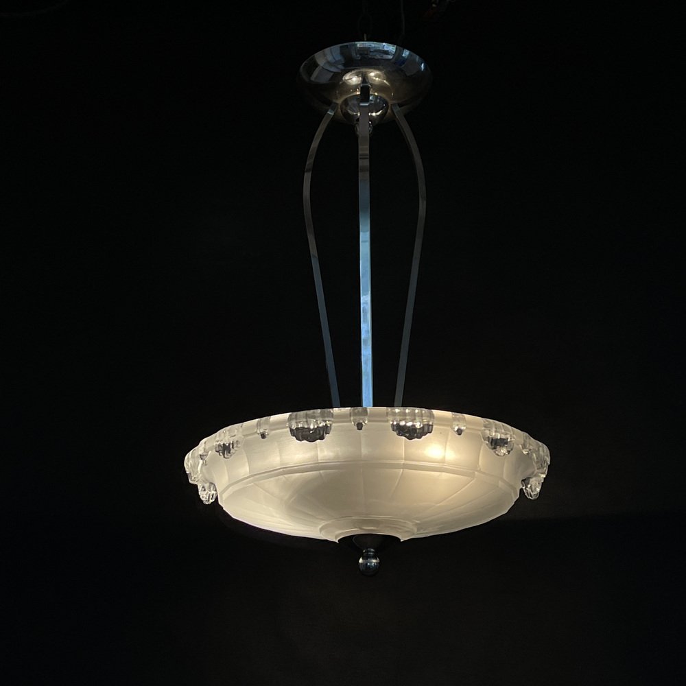 Art Deco Ceiling Lamp from Ezan, 1920s