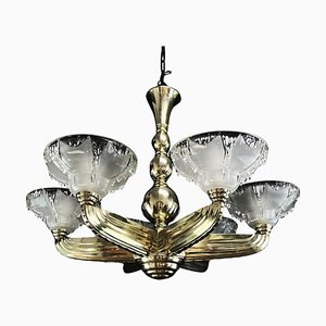 Art Deco Ceiling Lamp from Petitot & Ezan, 1930s-JUZ-1721239