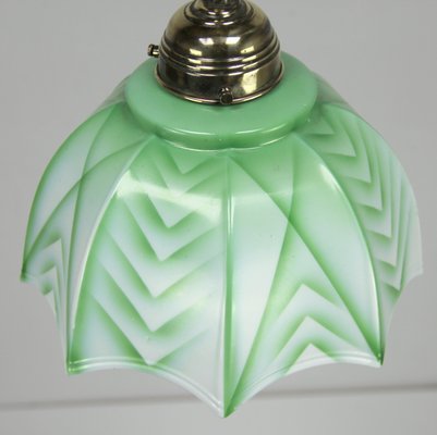 Art Deco Ceiling Lamp in Decorated Opaline-NE-1077511