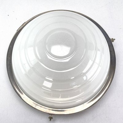 Art Deco Ceiling Lamp in Opal, 1940s-JUZ-1730615