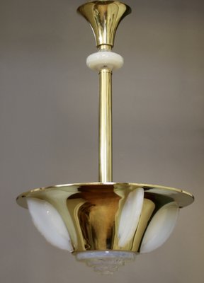 Art Deco Ceiling Lamp in the style of Jean Perzel, 1930s-SY-1723691