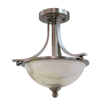 Art Deco Ceiling Lamp with Alabaster Bowl, 1990s-CXC-1756438