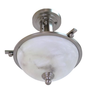 Art Deco Ceiling Lamp with Alabaster Bowl, 1990s-CXC-1756438