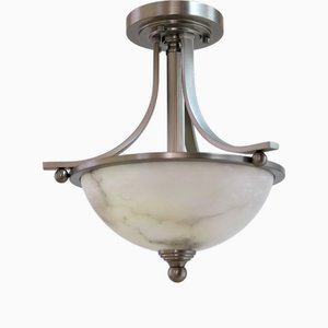 Art Deco Ceiling Lamp with Alabaster Bowl, 1990s-CXC-1756438