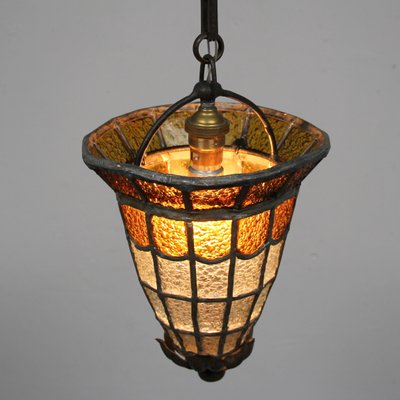 Art Deco Ceiling Lamp with Enclomed Crystals-NE-1138647