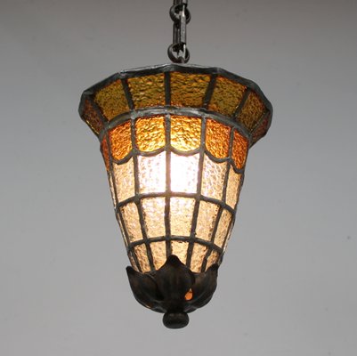 Art Deco Ceiling Lamp with Enclomed Crystals-NE-1138647