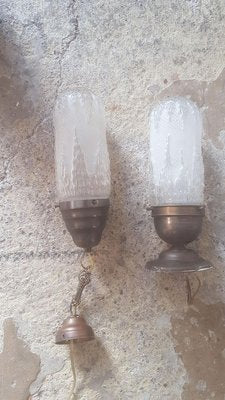 Art Deco Ceiling Lamps, 1920s, Set of 4-AIU-736961