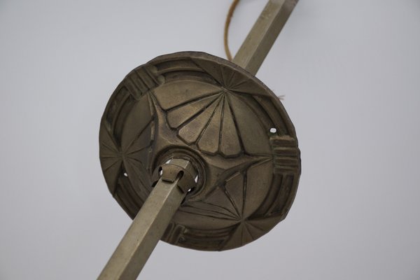 Art Deco Ceiling Light with Four Globes, 1930s-LA-1361808