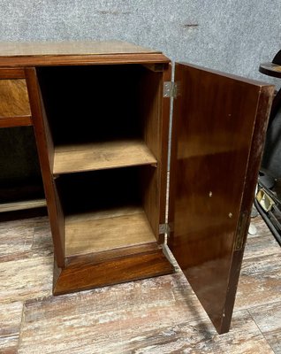 Art Deco Center Desk In Walnut and Burr Walnut-MWB-1758116